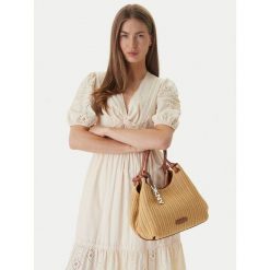 Torebka DKNY. Brązowe torebki klasyczne damskie DKNY, bez wzorów, bez dodatków. Za 659.99 zł.