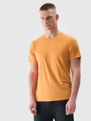 4F Koszulka sportowa w kolorze pomarańczowym rozmiar: L. Pomarańczowe t-shirty sportowe męskie 4f, l, z materiału, bez ramiączek, outdoorowe. Za 52.67 zł.