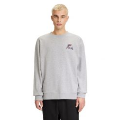 Bluza męska FILA Lahti Crew. Szare bluzy bez kaptura męskie Fila, m. Za 159.99 zł.