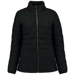 Kurtka zimowa Kjelvik Sitaa dla kobiet - Stylowa i wodoodporna. Czarne kurtki damskie ZUMBA WEAR, na zimę, bez wzorów, bez kaptura. Za 238.99 zł.