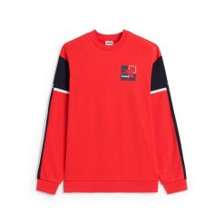 Bluza męska DIADORA SWEATSHIRT CREW WEAVE. Czerwone bluzy bez kaptura męskie Diadora, m. Za 99.99 zł.