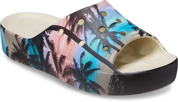 Klapki Dla Dorosłych Crocs Classic Platform Retro Resort Slide. Czarne klapki i japonki męskie Crocs, z materiału. Za 119.99 zł.