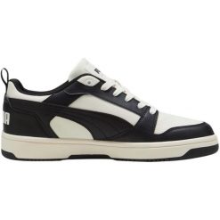 Buty Puma Rebound v6 Low Cv M 395079 03 czarne. Czarne buty sportowe na co dzień męskie z gumy, bez zapięcia. Za 362.46 zł.