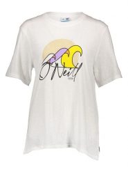 O'Neill Koszulka "Luano" w kolorze białym rozmiar: S. Białe t-shirty damskie O'neill, s, bez wzorów, z bawełny, bez kołnierzyka. Za 61.60 zł.