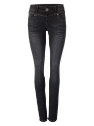 Heine Dżinsy - Skinny fit - w kolorze czarnym rozmiar: 19. Czarne jeansy damskie Heine. Za 165.99 zł.