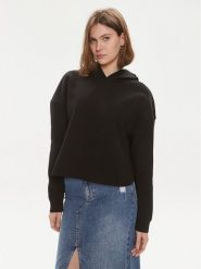 Sisley Bluza 3YL9L200O Czarny Regular Fit. Czarne bluzy bez kaptura damskie SISLEY, l, z bawełny. Za 279.99 zł.