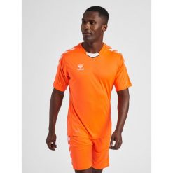 Koszulka piłkarska z krótkim rękawem męska Hummel Core XK Poly Jersey S/S. Brązowe t-shirty sportowe męskie HUMMEL, m, z jersey, bez ramiączek, do piłki nożnej. Za 128.00 zł.