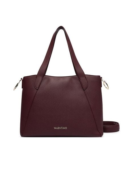 Valentino Torebka Thaoe Re VBSA5M02 Bordowy. Czerwone torebki klasyczne damskie Valentino, bez wzorów, ze skóry, bez dodatków. Za 749.99 zł.