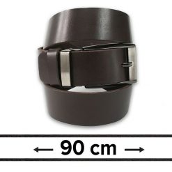 Pasek do Spodni, Brązowy 90 cm, Skórzany, Elegancki, Męski, Możliwość Skrócenia -ZET. Brązowe paski męskie Zet, bez wzorów, ze skóry, eleganckie. Za 89.00 zł.