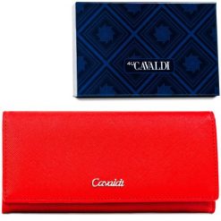 Portfel damski 4U Cavaldi GD22-SFK czerwony. Czerwone portfele damskie 4U Cavaldi, bez wzorów. Za 45.00 zł.