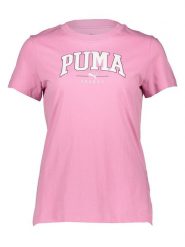 Puma Koszulka "Squad" w kolorze jasnoróżowym rozmiar: L. Różowe bluzki damskie Puma, l, bez wzorów, z bawełny, bez kołnierzyka, bez ramiączek. Za 85.95 zł.