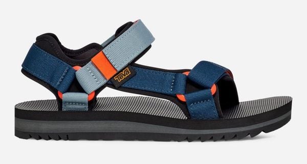 TEVA Sandały męskie M'S Universal Trail blue opal multi 40.5. Niebieskie sandały męskie Teva, z tworzywa sztucznego, bez zapięcia. Za 463.75 zł.