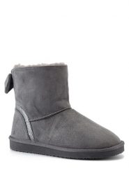 ISLAND BOOT Botki zimowe "Massey" w kolorze szarym rozmiar: 36. Szare botki damskie Island Boot, na zimę, z materiału, bez obcasa, bez zapięcia. Za 127.65 zł.