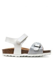 Geox Sandały B Sandal Chalki Girl B922RA 0NFKC C0007 M Biały. Białe sandały dziewczęce Geox, z syntetyku, bez zapięcia. Za 129.99 zł.