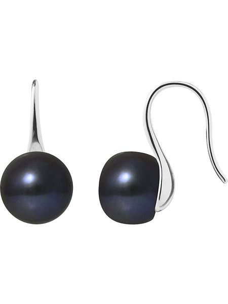 Pearline Srebrne kolczyki z perłami rozmiar: onesize. Czarne kolczyki damskie Pearline, z perłą, srebrne, z zapięciem typu bigiel. Za 304.99 zł.