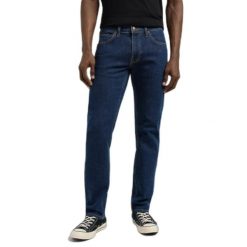 MESKIE SPODNIE LEE DAREN NIGHT 112387595. Spodnie materiałowe męskie Lee, bez wzorów, z jeansu. Za 239.99 zł.