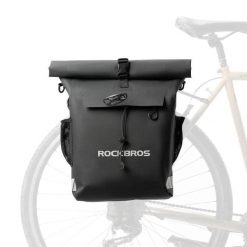 Wodoodporna torba rowerowa 3 w 1 ROCKBROS. Czarne torby męskie na ramię ROCKBROS, bez wzorów, na ramię, duże. Za 385.52 zł.