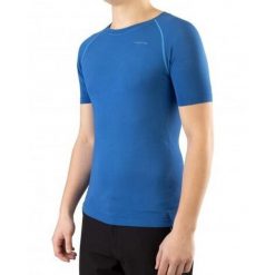 Koszulka trekkingowa męska Viking Bamboo Lockness. Niebieskie t-shirty sportowe męskie VIKING, na lato, l, z materiału, bez ramiączek, do biegania. Za 49.90 zł.