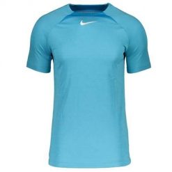 Koszulka treningowa męska Nike Academy. Niebieskie t-shirty sportowe męskie Nike, m, z materiału, bez ramiączek, do piłki nożnej. Za 131.75 zł.
