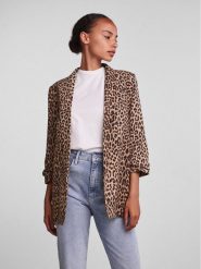 Pieces Marynarka 17126850 Brązowy Regular Fit. Brązowe marynarki i żakiety damskie Pieces, xs, bez wzorów, z syntetyku. Za 139.99 zł.