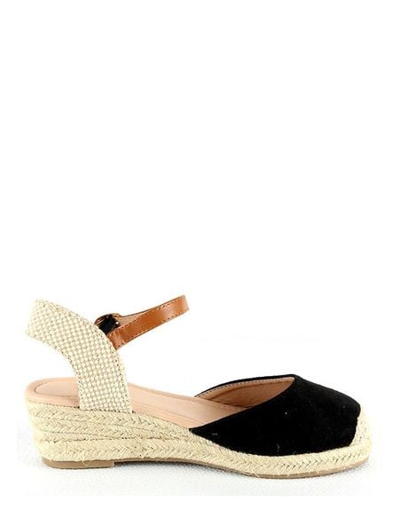 Sixth Sens Espadryle w kolorze czarnym na koturnie rozmiar: 36. Czarne czółenka damskie Sixth Sens, bez wzorów, bez obcasa, na koturnie. Za 96.83 zł.