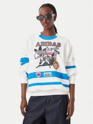 Adidas Bluza Archive Sweater Baseball KS9209 Biały Regular Fit. Białe bluzy bez kaptura damskie Adidas, xl, z bawełny. Za 799.99 zł.