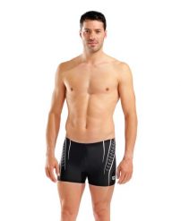 Spodenki pływackie męskie Arena Double Graphic Swim Short. Czarne szorty męskie Arena, bez wzorów, sportowe. Za 149.00 zł.