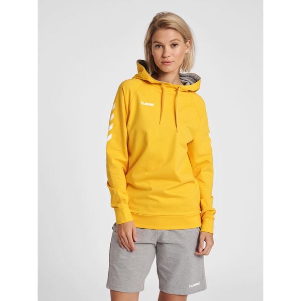 Bluza sportowa z kapturem damska Hummel Go Cotton Hoodie Woman. Brązowe bluzy sportowe damskie HUMMEL, xs. W wyprzedaży za 185.75 zł.