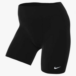 Spodenki damskie Nike Pro Leak Protections. Czarne spodenki sportowe damskie Nike, bez wzorów, sportowe. Za 108.99 zł.