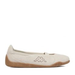 Baleriny Kappa. Brązowe baleriny damskie Kappa, bez wzorów, bez obcasa. Za 179.99 zł.