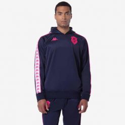 Bluza dresowa Stade Français 222 Banda Zeustivy 2024/25. Niebieskie bluzy bez kaptura męskie Kappa, z dresówki. W wyprzedaży za 314.00 zł.