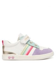 Primigi Sneakersy 1403211 Biały. Białe buty sportowe dziewczęce Primigi, bez wzorów, ze skóry, bez zapięcia. Za 329.99 zł.