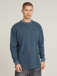 G-Star Bluza w kolorze niebieskim rozmiar: XS. Niebieskie bluzy bez kaptura męskie G-Star, xs, z bawełny. Za 119.95 zł.