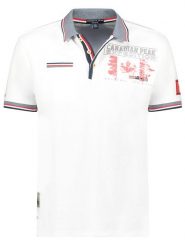 Canadian Peak Koszulka polo "Krusteak" w kolorze białym rozmiar: S. Białe koszulki polo męskie Canadian Peak, s, bez wzorów, z bawełny, bez ramiączek. Za 83.42 zł.