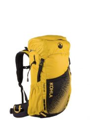 Plecak turystyczny Kohla Track 28L - lemon curry/caviar. Żółte plecaki damskie KOHLA, bez wzorów, z meshu. Za 614.89 zł.