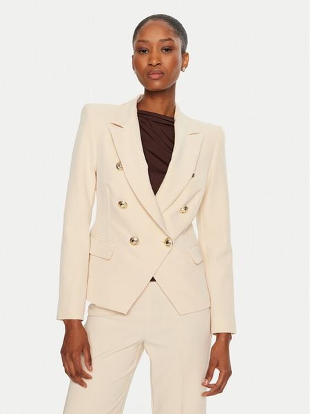 Rinascimento Marynarka CFC0119987003 Beżowy Regular Fit. Brązowe marynarki i żakiety damskie RINASCIMENTO, l, bez wzorów, z syntetyku. Za 459.99 zł.