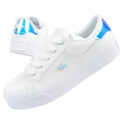 Buty Lacoste Ziane Platform 041Y9 białe. Białe buty sportowe na co dzień damskie bez wzorów, ze skóry. W wyprzedaży za 576.20 zł.