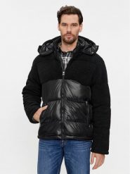 Brave Soul Kurtka puchowa MJK-TOMIE Czarny Regular Fit. Czarne kurtki męskie Brave Soul, m, bez wzorów, z puchu, bez kaptura. Za 299.99 zł.