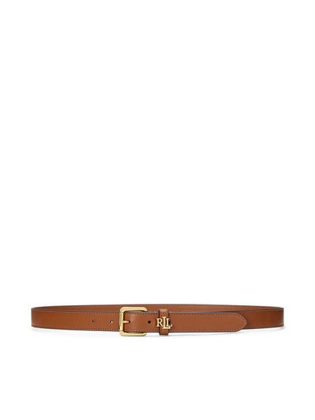 LAUREN RALPH LAUREN Pasek 412968763002 Brązowy. Brązowe paski damskie Lauren Ralph Lauren, bez wzorów. Za 419.99 zł.