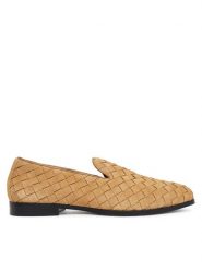Aldo Półbuty Casino 13963669 Brązowy. Brązowe buty wizytowe męskie Aldo, ze skóry, bez zapięcia. Za 419.99 zł.