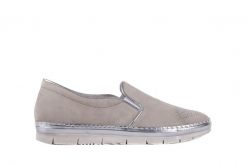 Trampki Bayla-131 3912 Perla, Beż, Skóra naturalna - 40. Szare trampki i tenisówki damskie Bayla, z aplikacjami, z gumy. W wyprzedaży za 89.10 zł.