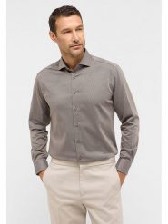 Eterna Koszula - Modern fit - w kolorze brązowym rozmiar: 40. Brązowe koszule męskie Eterna, bez wzorów, z bawełny, bez kołnierzyka, bez ramiączek. Za 136.45 zł.