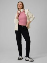 4F Spodnie dresowe damskie - czarne XS. Czarne spodnie dresowe damskie 4f, l, bez wzorów, z bawełny. Za 129.99 zł.