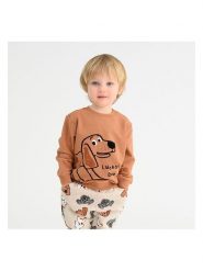 COOL CLUB Bluza w kolorze jasnobrązowym rozmiar: 92. Brązowe bluzy i bluzki niemowlęce COOL CLUB, bez wzorów, bez ramiączek, bez kaptura. Za 34.99 zł.