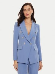 Maryley Marynarka 24IB139/43SH Niebieski Regular Fit. Niebieskie marynarki i żakiety damskie Maryley, s, bez wzorów, z syntetyku. Za 289.99 zł.