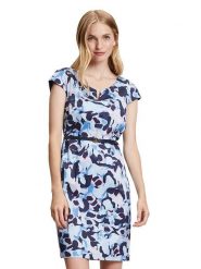 BETTY & CO Sukienka w kolorze niebieskim rozmiar: 42. Niebieskie sukienki damskie Betty & Co., na co dzień, bez wzorów, ze skóry, klasyczne, bez kołnierzyka, bez ramiączek, mini, proste. Za 119.40 zł.