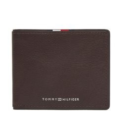 Portfel Tommy Hilfiger. Brązowe portfele męskie Tommy Hilfiger, bez wzorów. Za 179.99 zł.