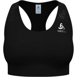 Biustonosz sportowy Odlo Bralette ESSENTIAL PRINT. Czarne biustonosze sportowe damskie Odlo, bez wzorów. W wyprzedaży za 110.00 zł.