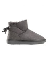 ISLAND BOOT Botki zimowe "Bryan" w kolorze ciemnoszarym rozmiar: 39. Szare botki damskie Island Boot, na zimę, z materiału, bez obcasa, bez zapięcia. Za 127.35 zł.