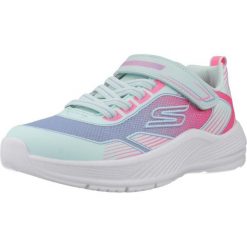 Buty SKECHERS 303657L Niebieski. Niebieskie obuwie treningowe damskie Skechers, na fitness i siłownię. Za 174.99 zł.